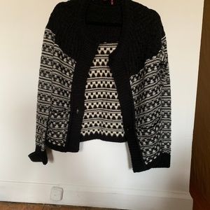 Black and White Cardigan
